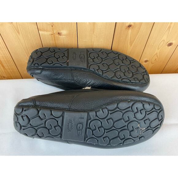 Ugg Black Slippers, Black- Men's Size 11 - Picture 4 of 5